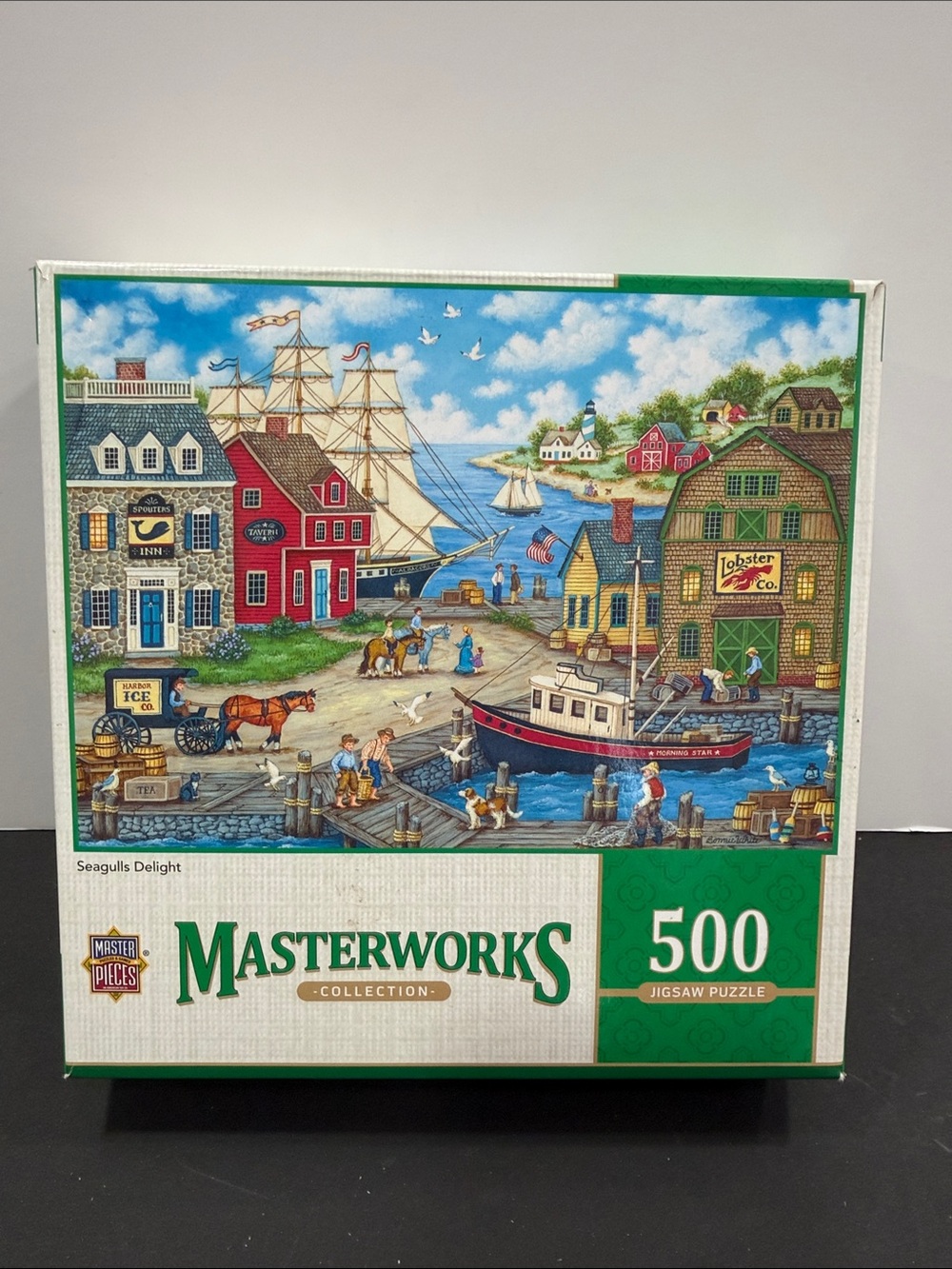 MasterPieces Seagulls Delight 500 Piece Harbor Puzzle 3/$25 Sale